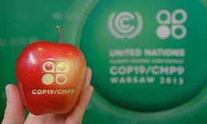 The annual meeting of the UN's climate body, the UNFCCC, took place in November in coal-friendly Poland. Photograph: Jenny Bates
